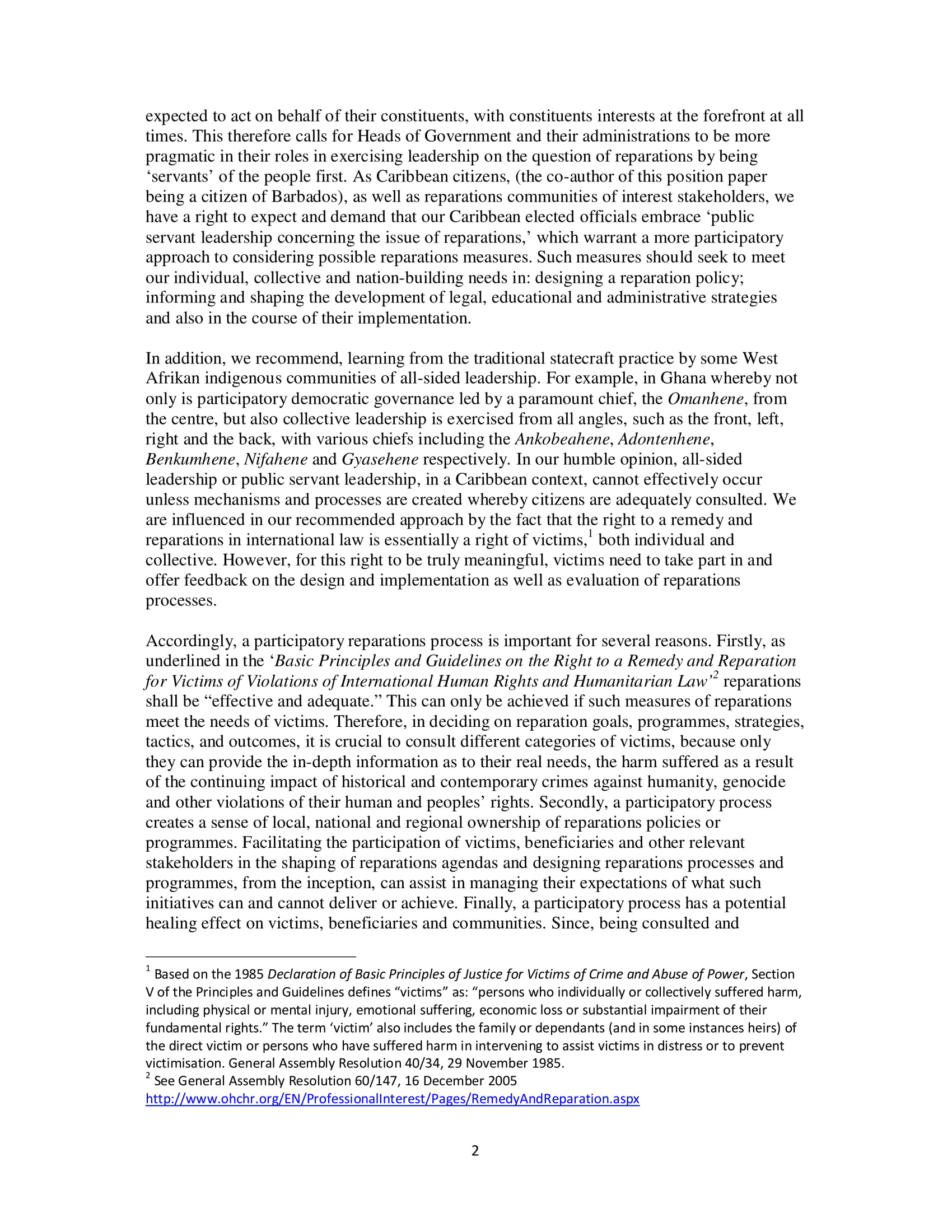 PARCOE CARICOM REPARATIONS POSITION PAPER-02