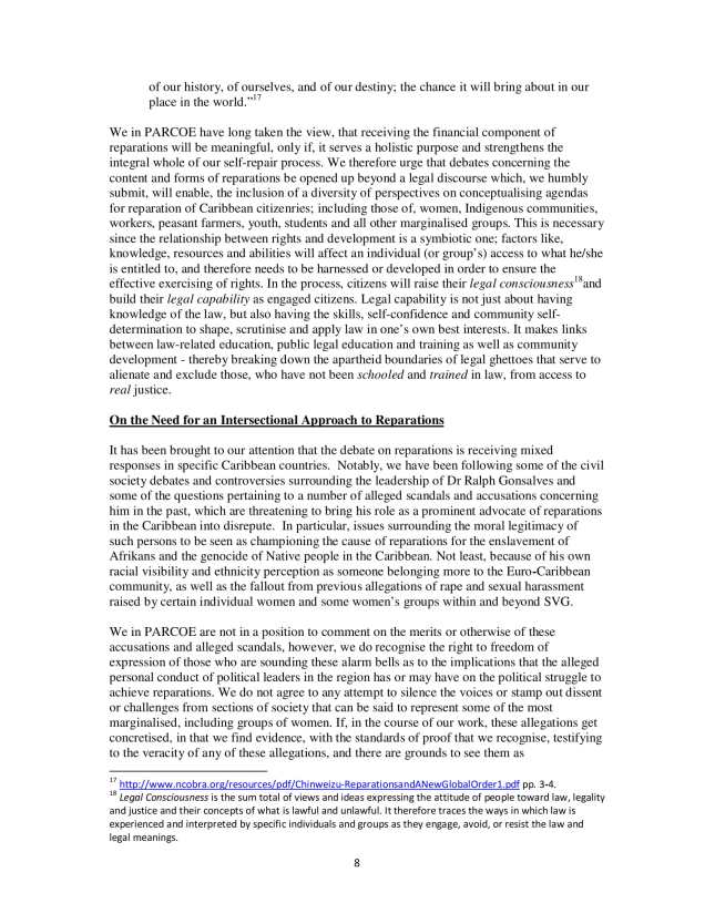 PARCOE CARICOM REPARATIONS POSITION PAPER-08