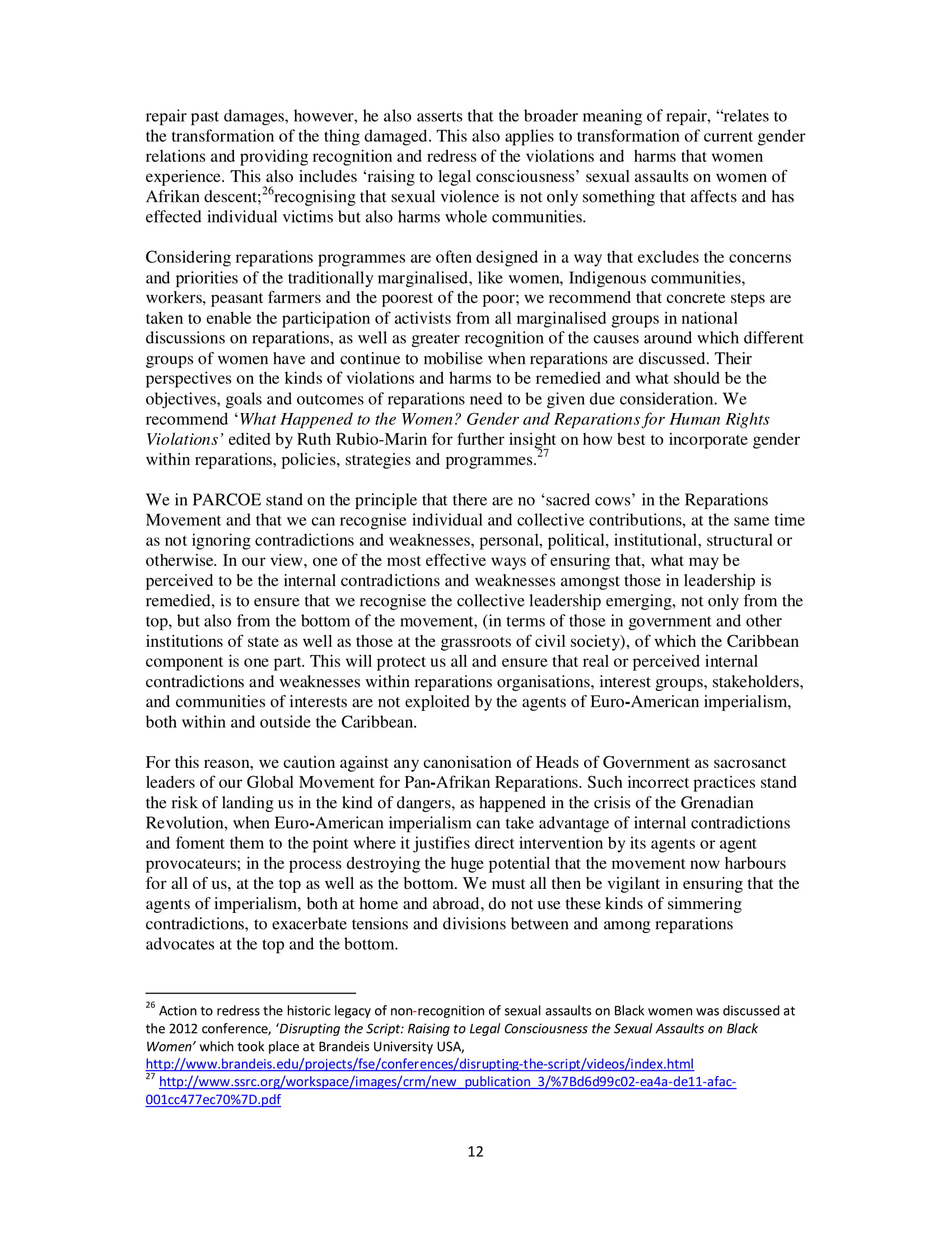 PARCOE CARICOM REPARATIONS POSITION PAPER-12
