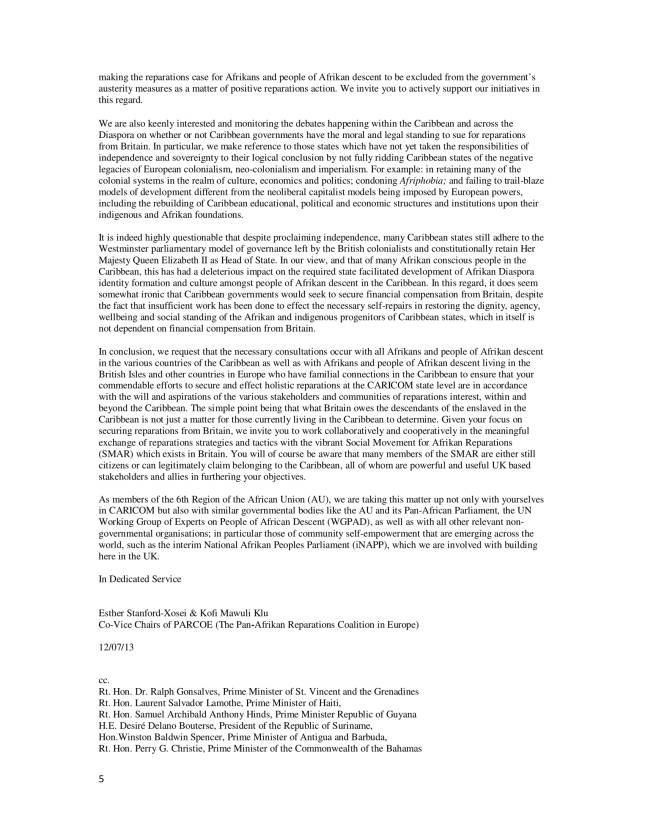 PARCOE Open Letter to CARICOM Heads of Government corrected version-5