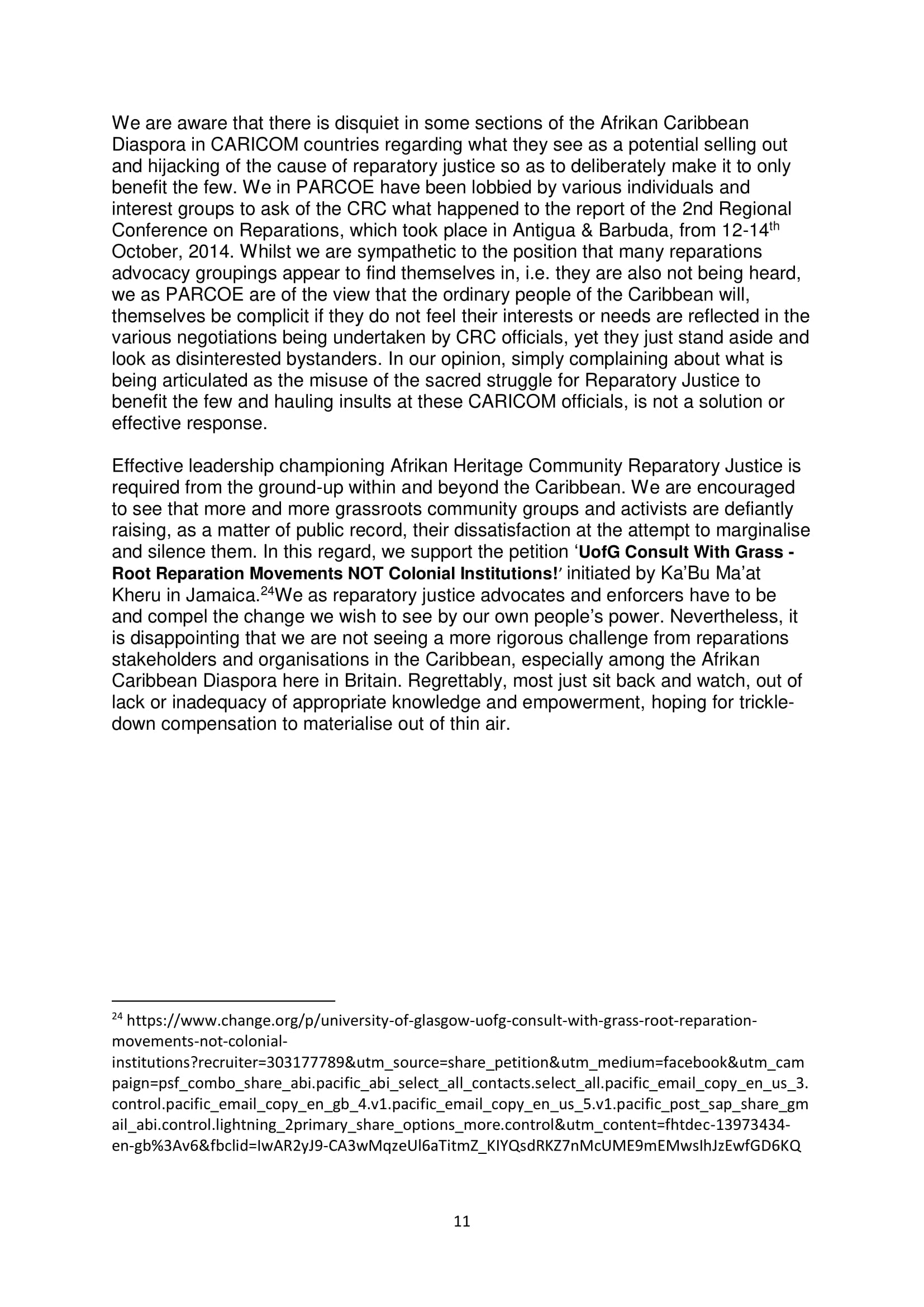 PARCOE POSITION STATEMENT UNIVERSITIES & REPARATIVE JUSTICE DEC 2018-11