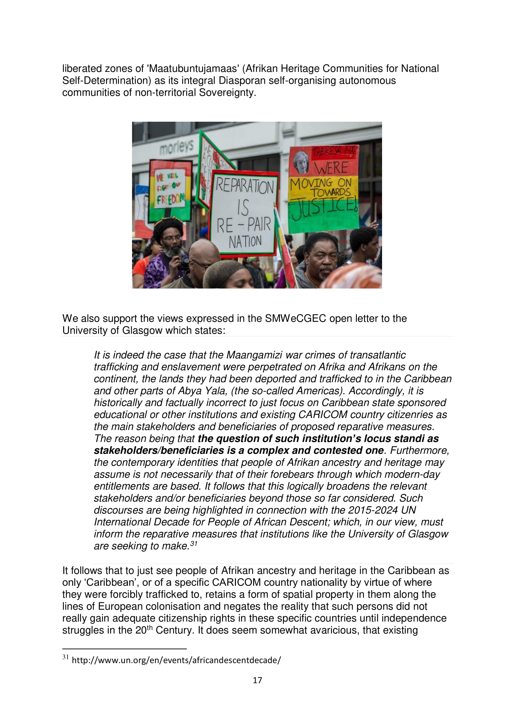 PARCOE POSITION STATEMENT UNIVERSITIES & REPARATIVE JUSTICE DEC 2018-17