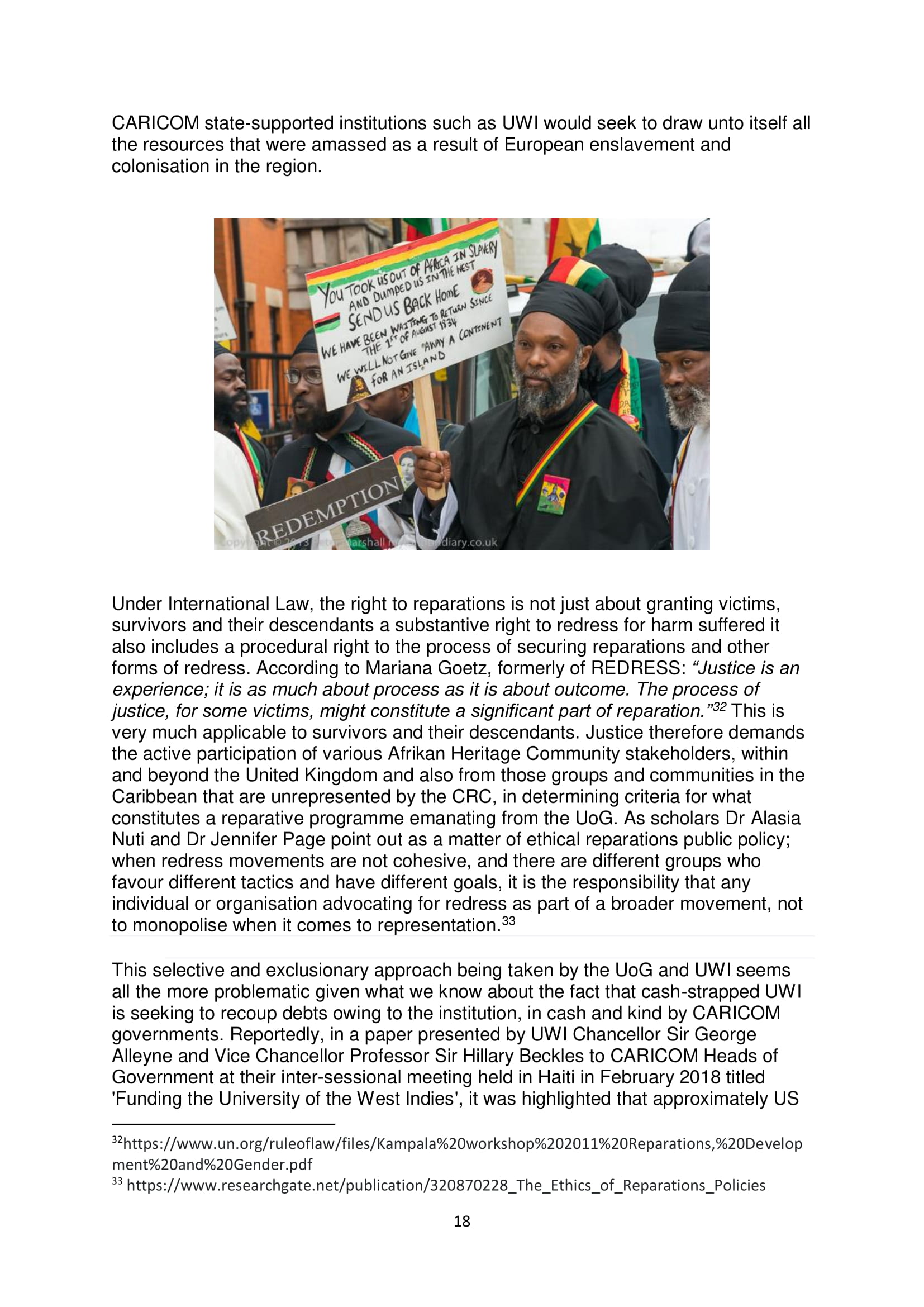 PARCOE POSITION STATEMENT UNIVERSITIES & REPARATIVE JUSTICE DEC 2018-18